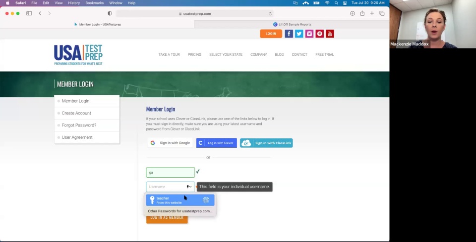 Screenshot from Liftoff Training video