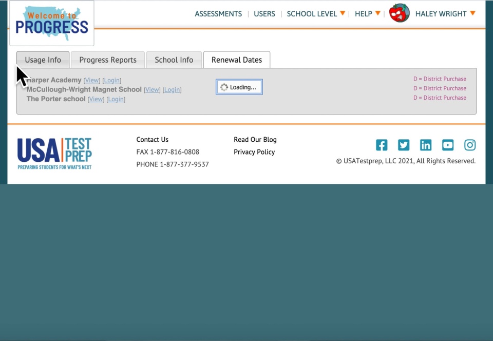 Screenshot from Brief Overview District Portal video