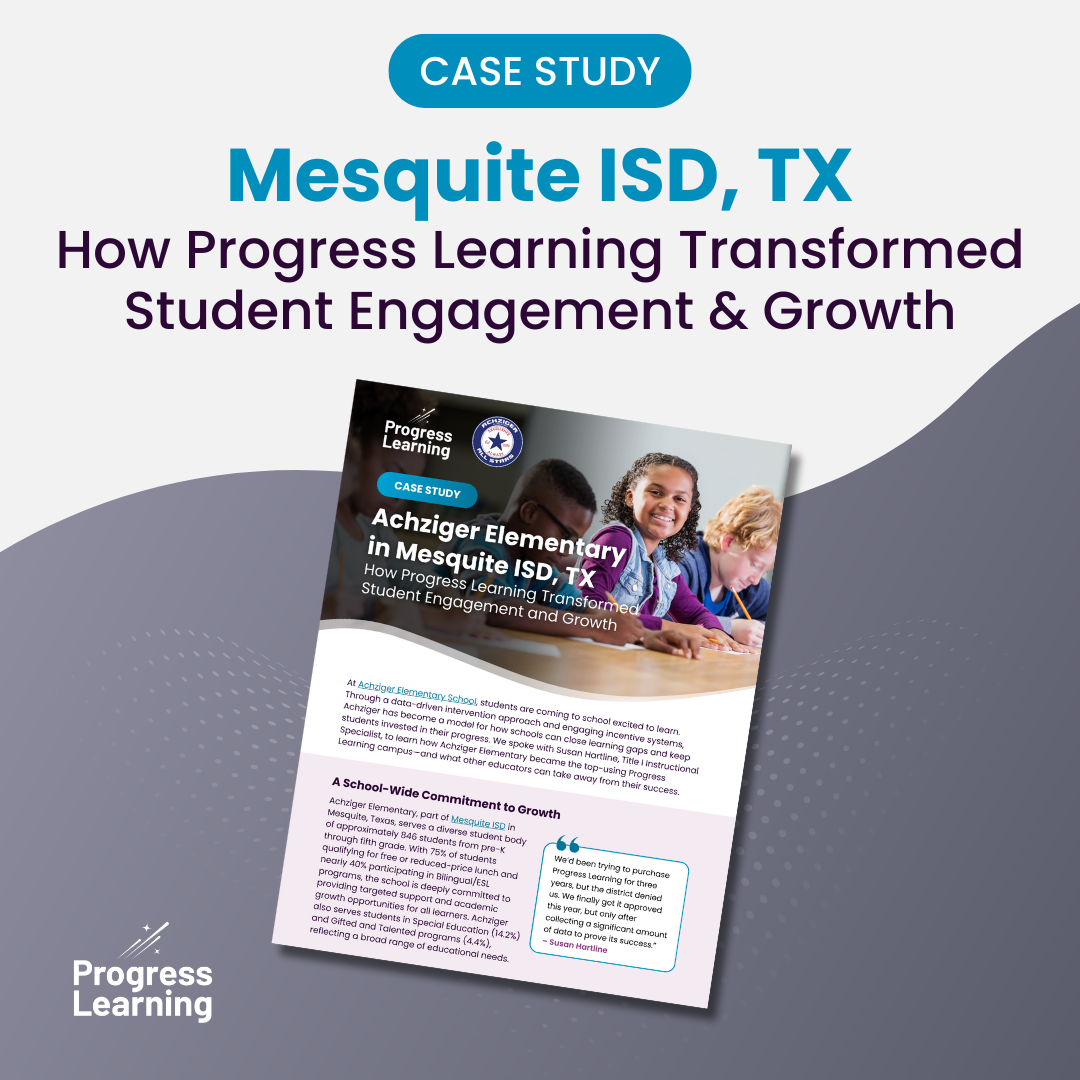 Case Study: Achziger Elementary in Mesquite ISD, TX